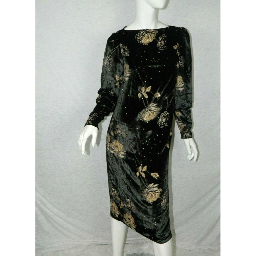 Rina di Montella Crystal Formal Dress Size 4